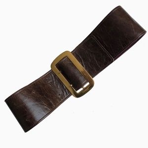 Jack Rabbit Collection Wide Leather Belt Distressed Retro